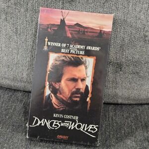 Dances With Wolves VHS Tape‎ Kevin Costner Orion Home Video Academy Award